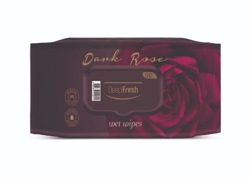 DF ISLAK HAVLU 100LÜ KAPAKLI-DARK ROSE resmi