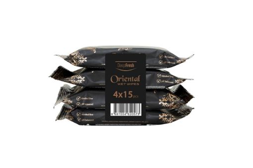 DF ORİENTAL ISLAK CEP MENDİLMIX 15PCS*4 resmi