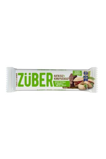 ZÜBER ANTEP FISTIKLI ÇİKOLATALI 40GR resmi