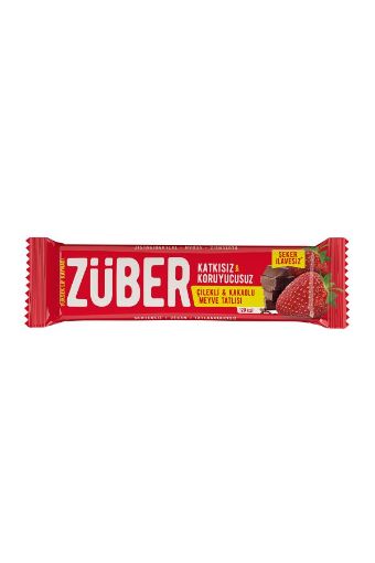 ZÜBER ÇİLEKLİ ÇİKOLATALI 40GR resmi