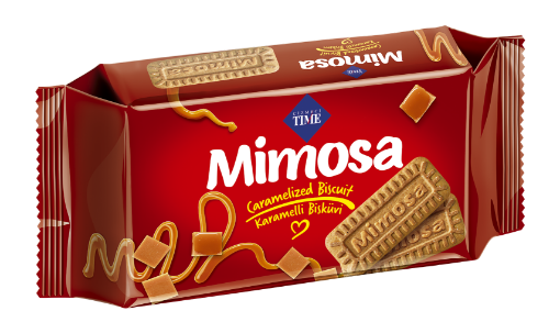 MİMOSA KARAMELİZE BİSKÜVİ 128G (1X20) resmi