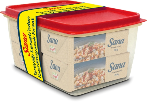 SANA TEREYAĞLI PK 250*4 + SAKLAMA KABI resmi